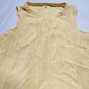 Sleeveless Yellow Blouse Maurice's size L